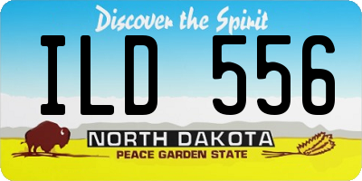 ND license plate ILD556