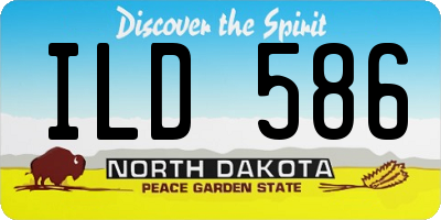ND license plate ILD586