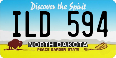 ND license plate ILD594