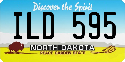 ND license plate ILD595