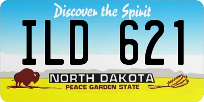 ND license plate ILD621