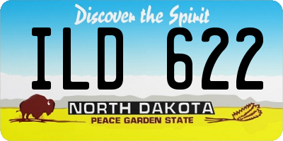 ND license plate ILD622