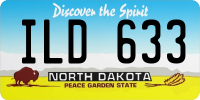 ND license plate ILD633