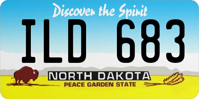 ND license plate ILD683