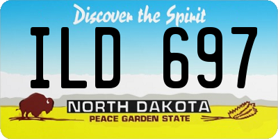 ND license plate ILD697