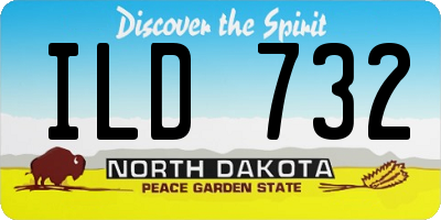 ND license plate ILD732