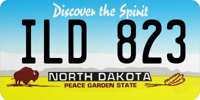 ND license plate ILD823
