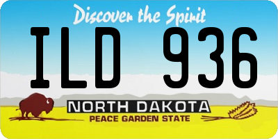 ND license plate ILD936