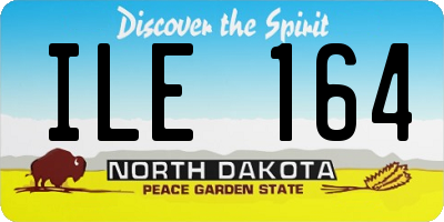 ND license plate ILE164