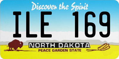 ND license plate ILE169