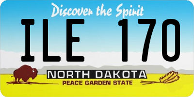 ND license plate ILE170
