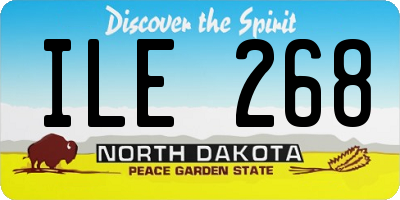 ND license plate ILE268