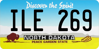 ND license plate ILE269