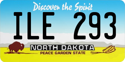 ND license plate ILE293