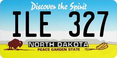 ND license plate ILE327