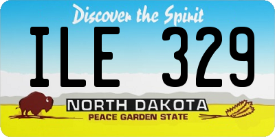 ND license plate ILE329
