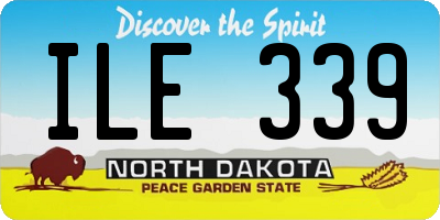 ND license plate ILE339