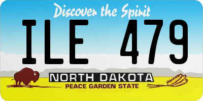 ND license plate ILE479