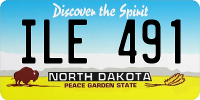 ND license plate ILE491