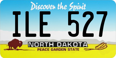 ND license plate ILE527