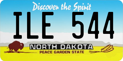 ND license plate ILE544