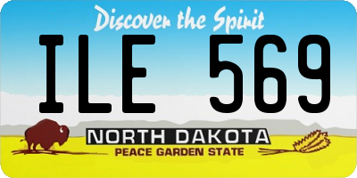 ND license plate ILE569