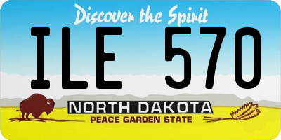 ND license plate ILE570