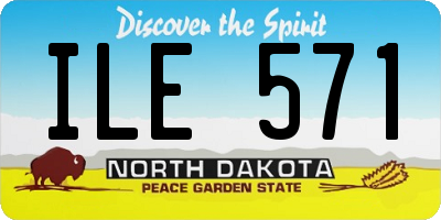 ND license plate ILE571
