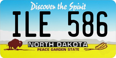 ND license plate ILE586
