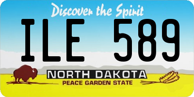 ND license plate ILE589