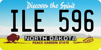 ND license plate ILE596