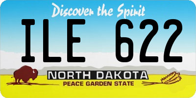 ND license plate ILE622