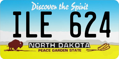 ND license plate ILE624