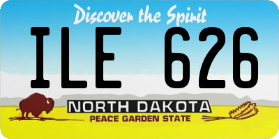 ND license plate ILE626