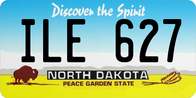ND license plate ILE627