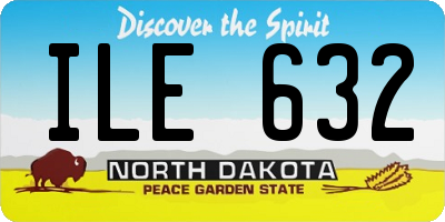 ND license plate ILE632