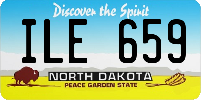 ND license plate ILE659