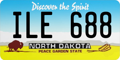 ND license plate ILE688