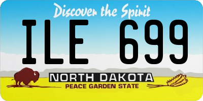ND license plate ILE699