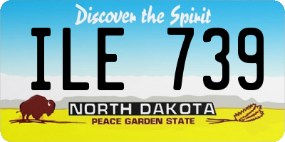 ND license plate ILE739