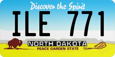 ND license plate ILE771