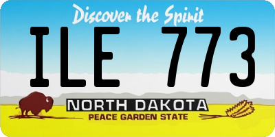 ND license plate ILE773