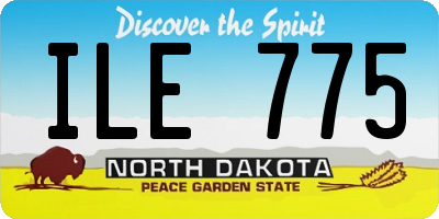 ND license plate ILE775