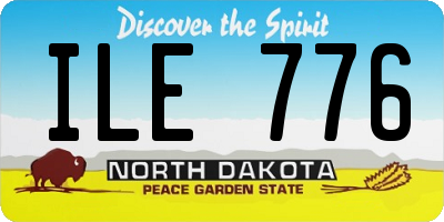 ND license plate ILE776