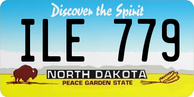 ND license plate ILE779