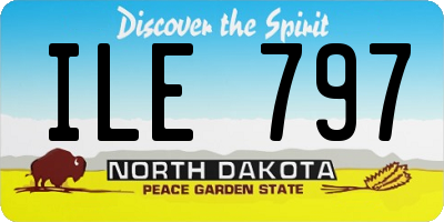 ND license plate ILE797