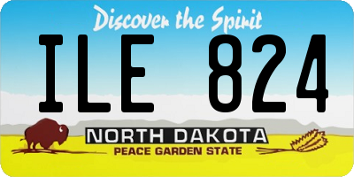 ND license plate ILE824