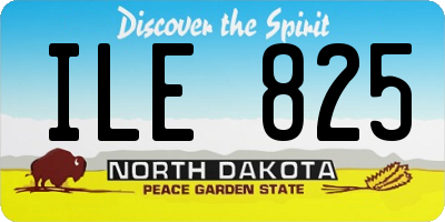 ND license plate ILE825