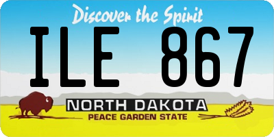 ND license plate ILE867