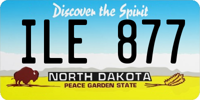 ND license plate ILE877